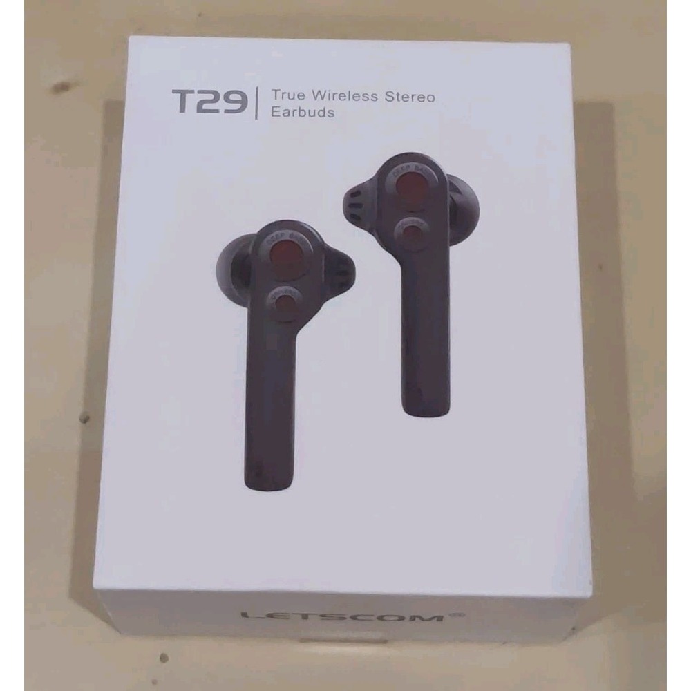 LETSCOM‎ True Wireless Earbuds T29 White - New/ Sealed